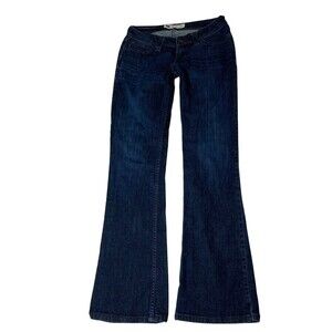 LEVIS Bold Curve Flared Jeans Womens Size 7 M‎ Blue Dark Wash Denim Stretch